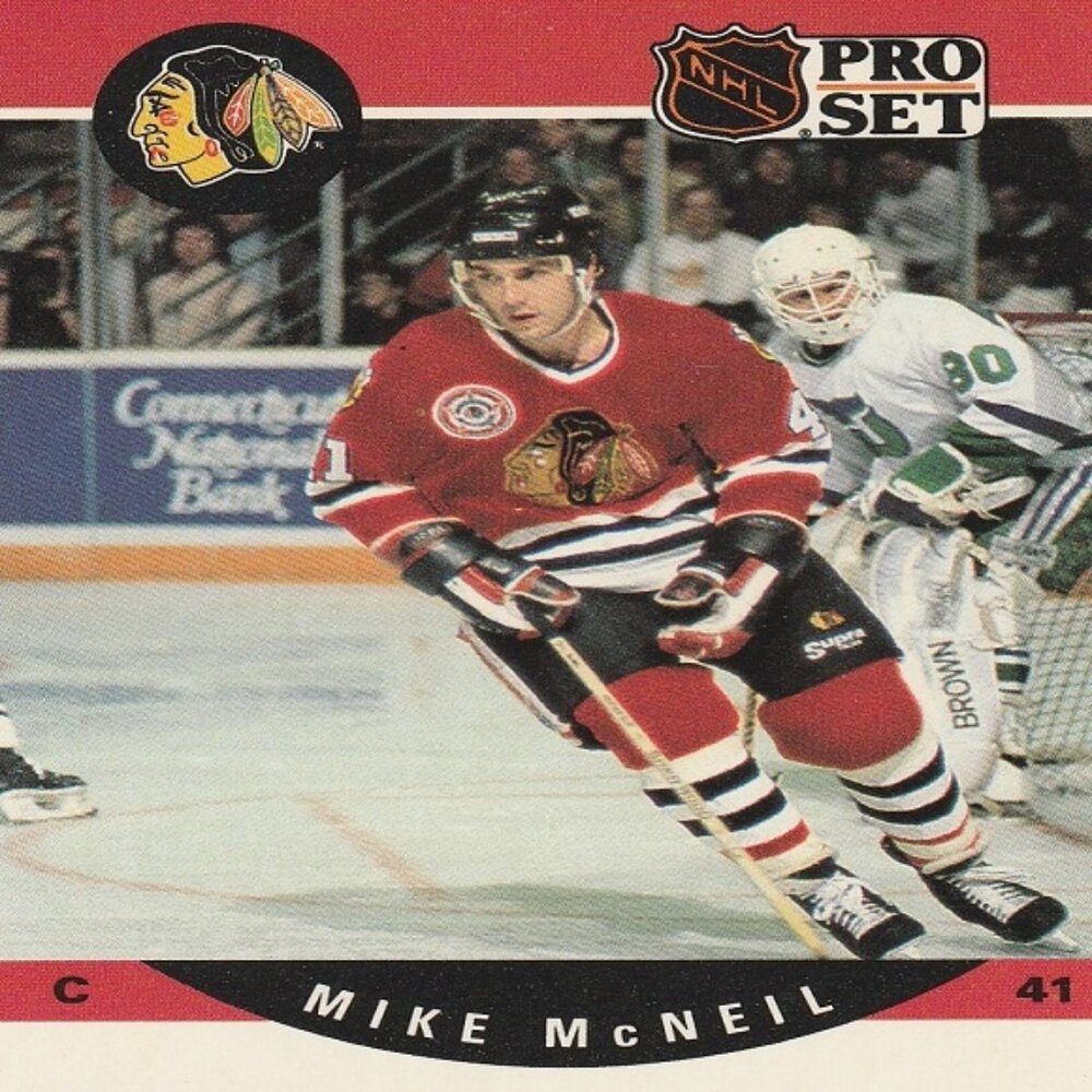 Mike McNeil - 1990 Pro Set Hockey Card
